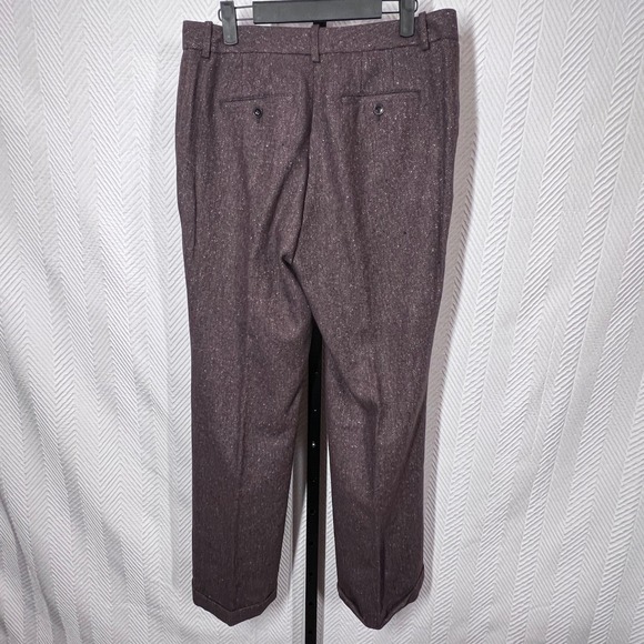 Eddie Bauer Womens Size 6 Wool Silk Blend Trousers Blakely Fit Brown Dress Pants - Picture 2 of 16